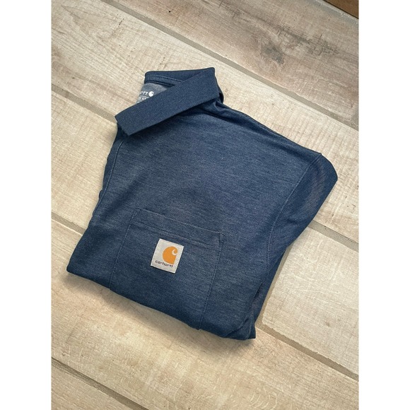 Carhartt Other - Carhartt Loose Fit Midweight Short-Sleeve Pocket Polo XL Extra Large‎  K570 Navy